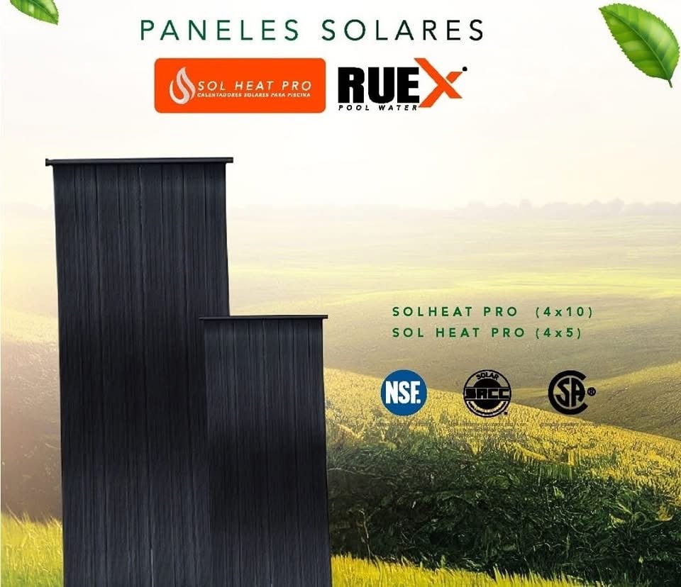 Paneles solares para piscina